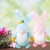 2PCS Easter Day Decorations Toy Ornaments Rudolph Faceless Doll Rudolph Toy Plush Toy Easter Gift For Boys And Girls