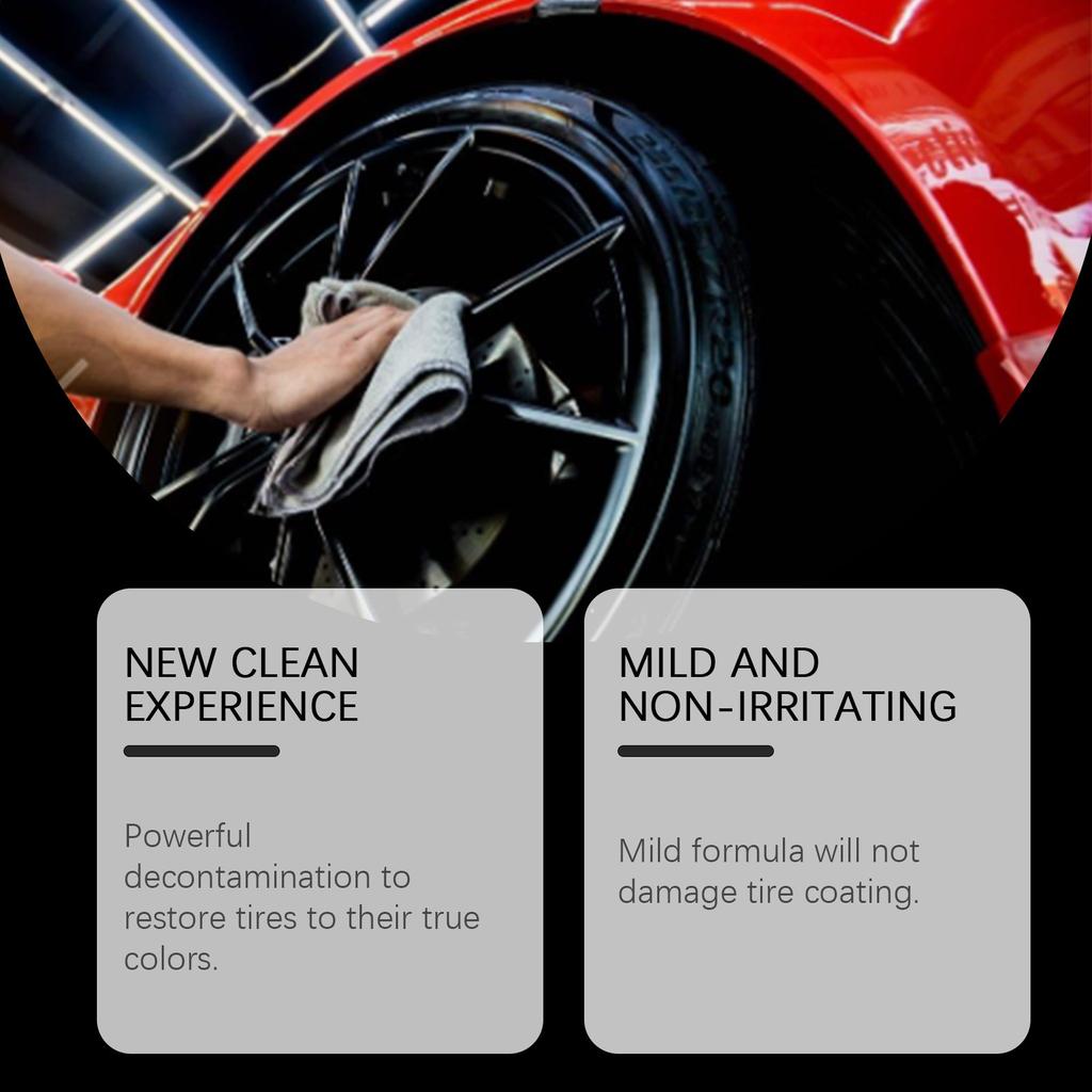 Очиститель для автомобильных шин, спрей для очистки и удаления пятен, спрей для удаления накипи и обновления нового очистителя для шин, очистите все колесо, 120 мл