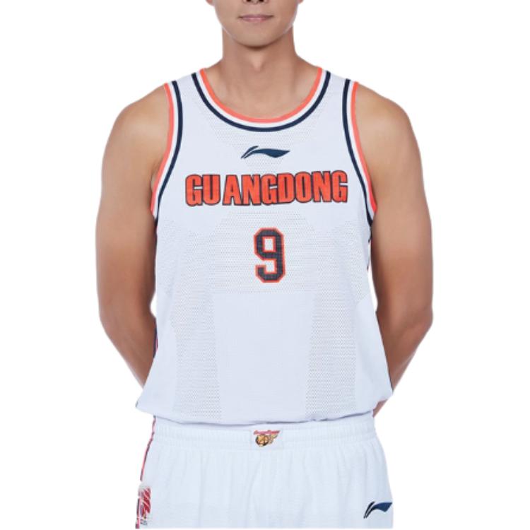 Баскетбольная майка Li Ning Cba Series Professional, удобная, с круглым вырезом, мужская, белая AAYTA05-1
