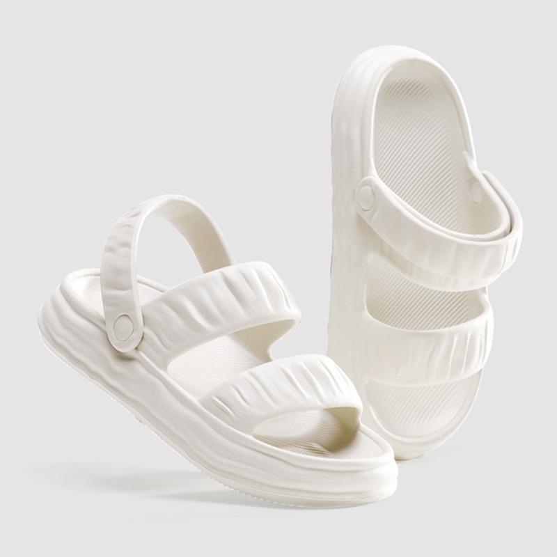 2025 new two-wear women's slippers, sandals, macarons, heightened non-slip outsole, breathable and non-smelly feet