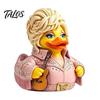Причудливая статуэтка утки для офиса, очаровательный novelty-аксессуар, музыкальная тема с гитарой, художественный орнамент, декор для книжной полки, декоративный предмет для коллекционирования
