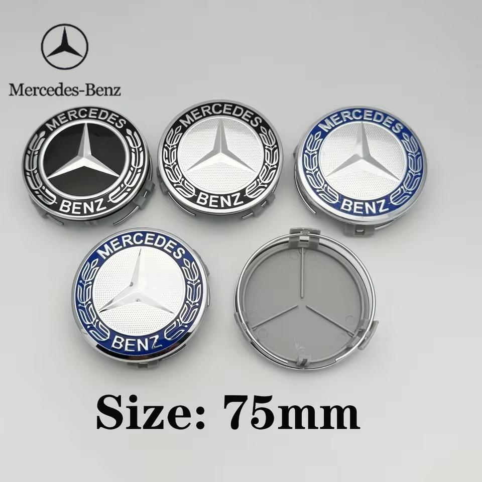 2025 Hot For Benz 4pcs Automotive Wheel Hub Center Cover Badge Modification Accessories Suitable for Mercedes Benz A C GLC GLA W