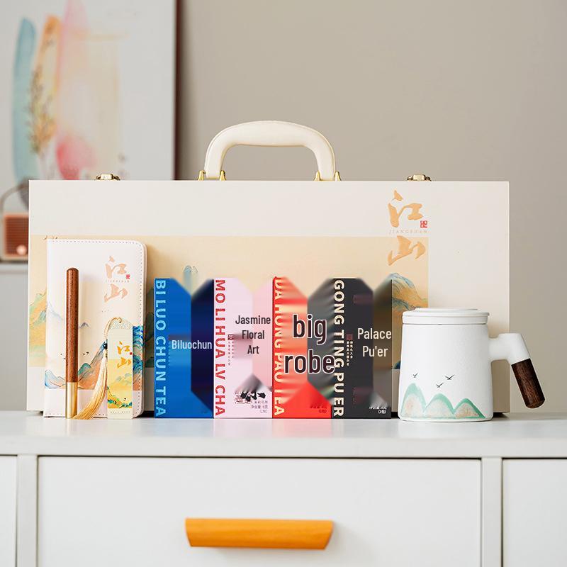 Керамический набор кружек для офиса - Сувенир для сотрудников с логотипом для ежегодных деловых встреч и корпоративных подарков