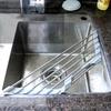 Кухонная раковина, стойка для фильтра для воды, складная треугольная полка для хранения раковины, сливная полка из нержавеющей стали для хранения мисок и палочек для еды