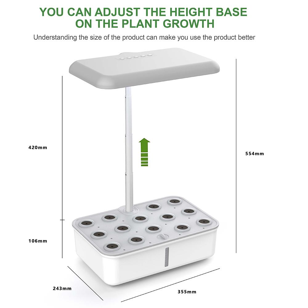 Система гидропоники Tuya Wifi с LED лампой для выращивания, автоматическим насосом, умная система для садоводства в помещении, набор для травяного сада, кашпо для дома