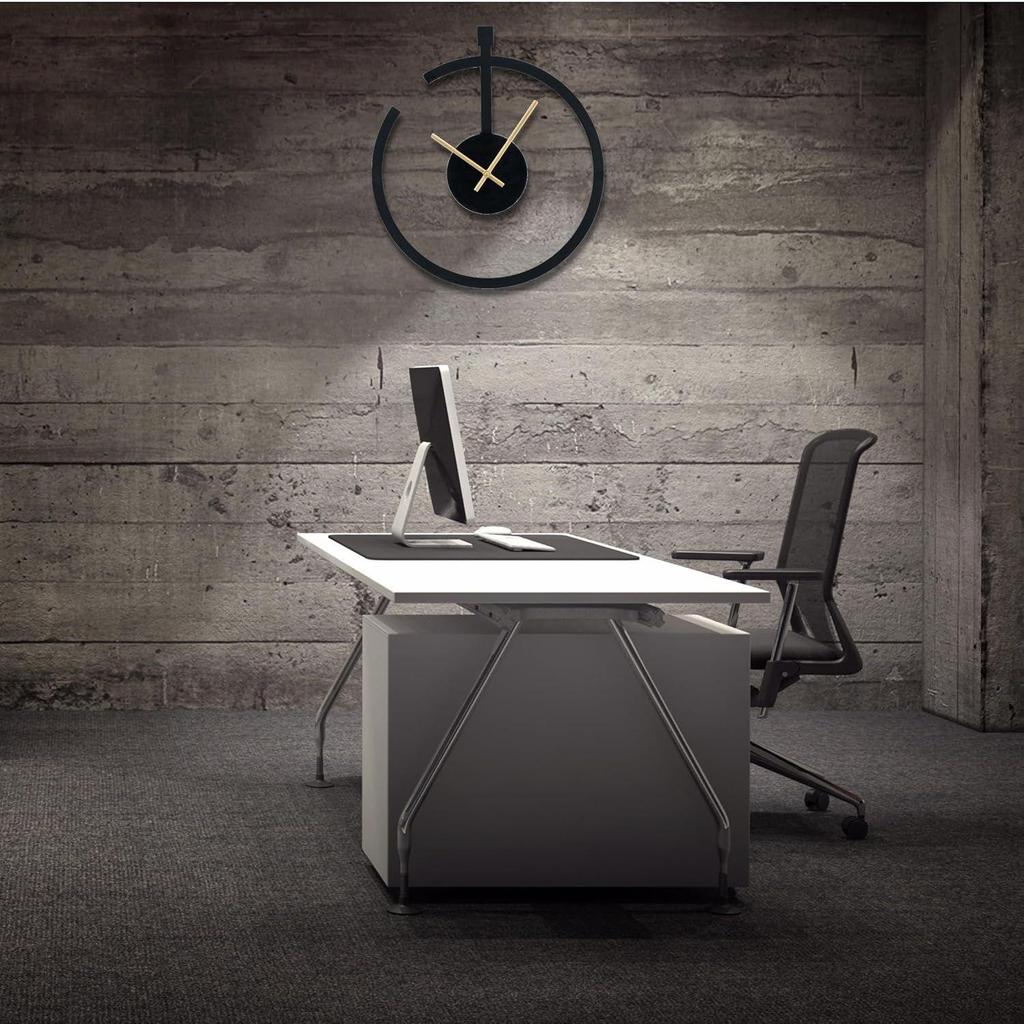 Металлические настенные часы для дома, офиса, гостиной, спальни, детской комнаты и кухни. Большой размер. Стильный. Новейший домашний декор. | (Включенная батарея)