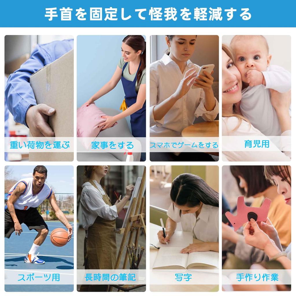 Of IEADEN Wrist Thumb Root Thumb CM Finger Tendonitis and Does Not Get Adjustable Suitable for Keyboard Table Left and Skin Color S [Set 2] Support,