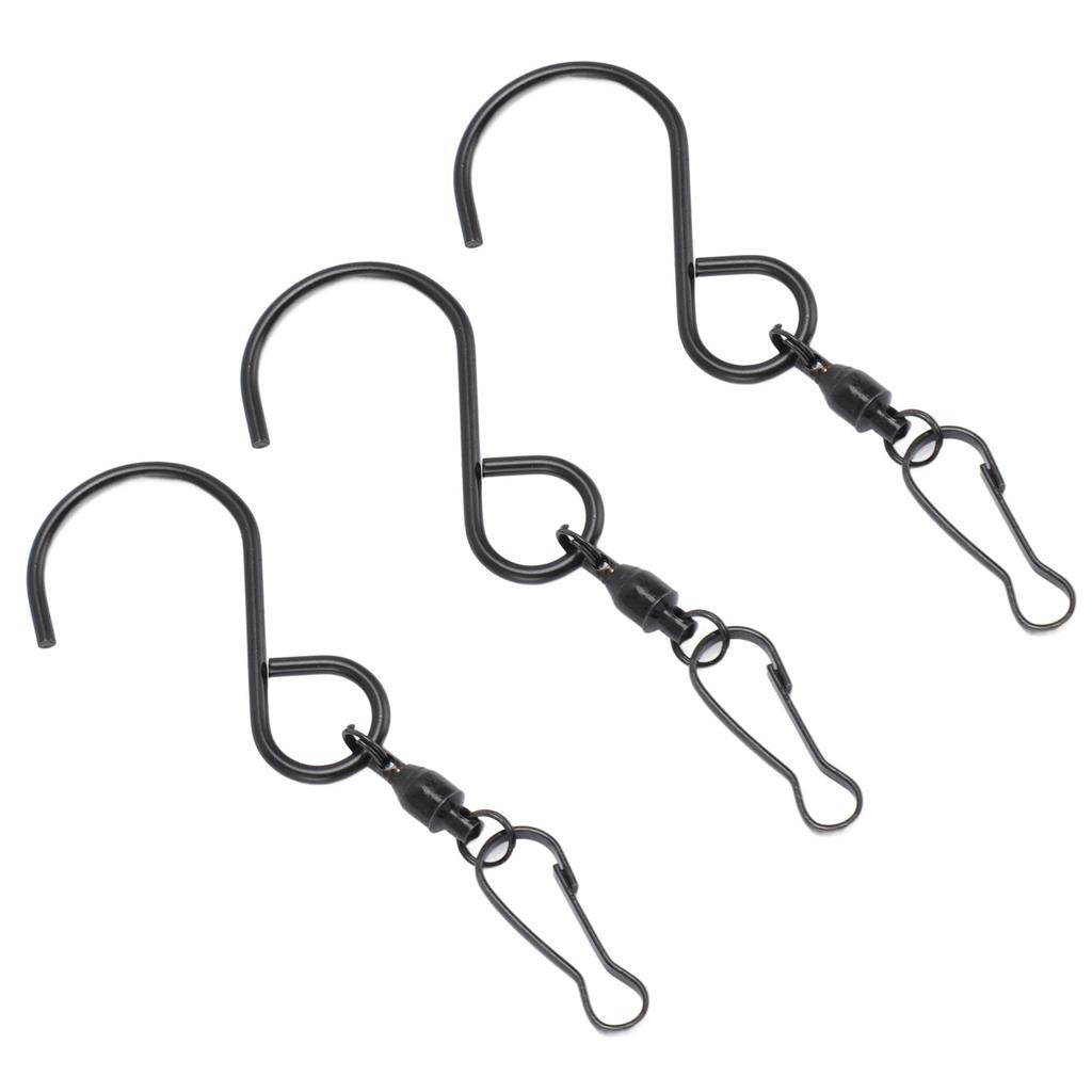 20pcs Wind Spinner S Hook Clips 360 Degree Rotation 304 Stainless Steel Dual Clip Wind Spinners