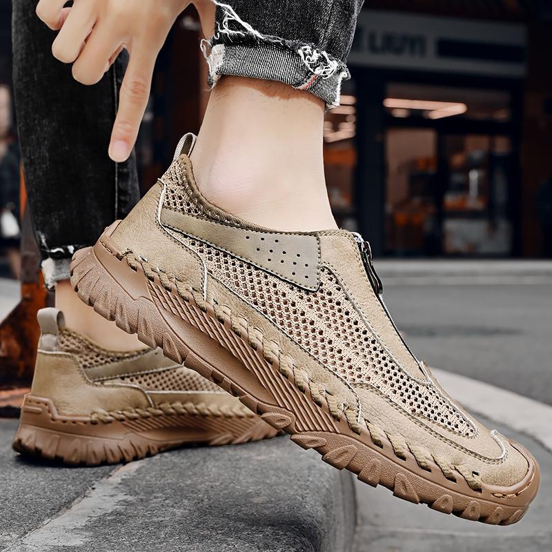 Summer Men Breather Mesh Casual Shoes Men Loafers Comfortable Walking Shoes Moccasins Man Flats Shoes