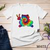 Cool Peace Frog Tie Dye For Boys And Girls Unisex T-shirt