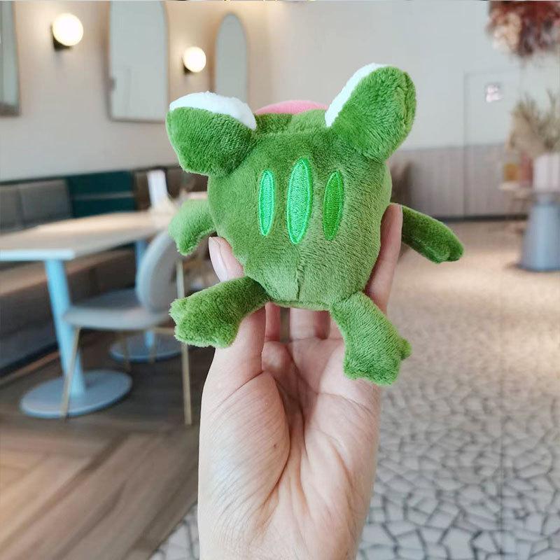 8cm Cartoon Red Lip Frog Plush Doll Backpack Schoolbag Pendant Soft Stuffed Animal Frog Peluche Keychain Boutique Doll
