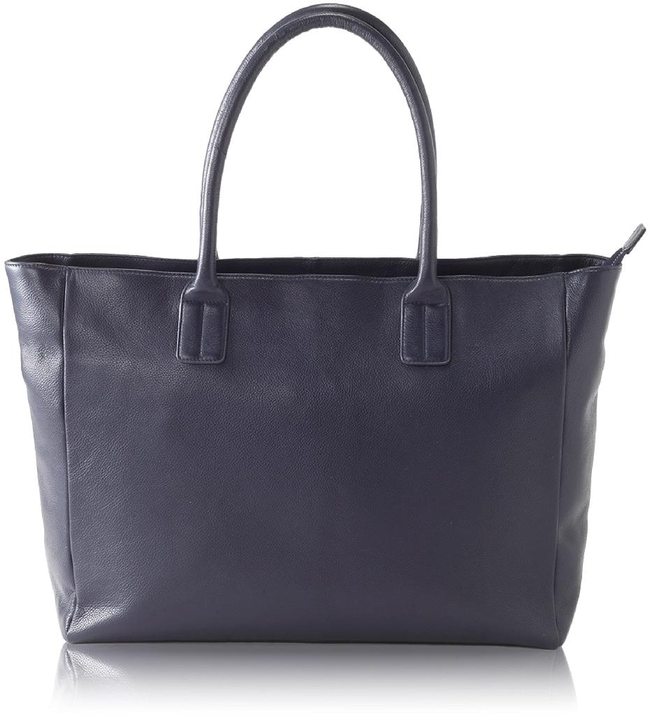 Мужская деловая сумка-тоут Brazel из натуральной кожи, большой вместимости, подходит для ноутбука 15,6 дюйма, на молнии, формат A4 (военно-морской флот)