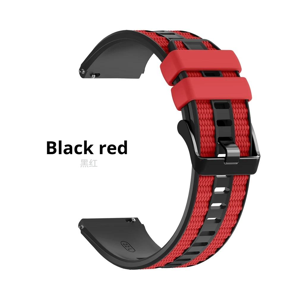 1:1 Original Silicone Strap For Huawei Watch Ultimate 2 Band For GT6 GT5 GT4 GT3 Pro 46mm Two Tones Bracelet 22mm Watchbands