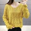 NaVaVa V Neck Thin Knit Long sleeVe Tee Nk1986