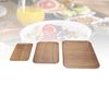 3Pcs Raised Edge Serving Tray Rectangle Display Tray Exquisite Storage Platter  Parties