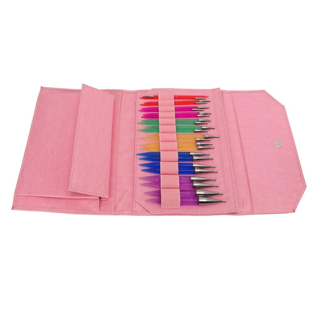 Набор для вязания из 12 пар, 12 разных размеров, удобная ручка, глянцевый полированный внешний вид, акрил