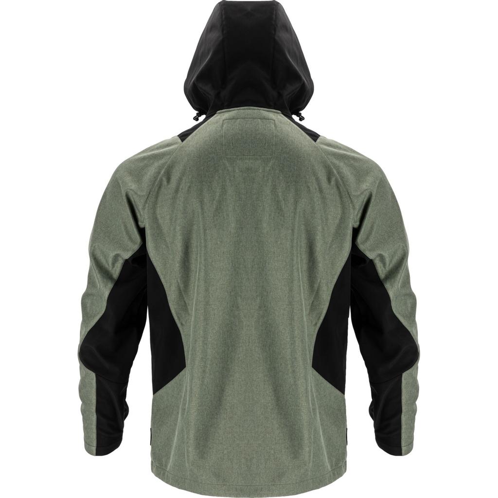 Softshell Jacket With Hood, Green and Black, "2Xl", Ce, Lahti