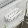 Kitchen Sponge Sink Holder Punch-free Dish Drain Rack Storage Shelf Bathroom Shelves Hanging Rack Organizer Accessories