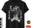 Мужская футболка Korn 90-х Металл Рок-группа Тур Однострочный шов Унисекс футболка