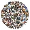 50 шт./компл. наклейка с изображением динозавра, не выцветающая, водонепроницаемая, самоклеящаяся, с несколькими узорами, для хранения ноутбука с животными, скутера, граффити, наклейка для бытовой техники
