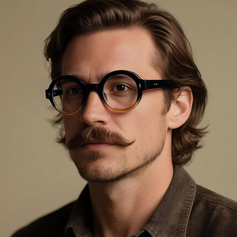 Optical Vintage Round  Anti Blue Light Glasses Women For Men Luxury Brand Designer Myopia Prescription Punk Eye Glasses Frame