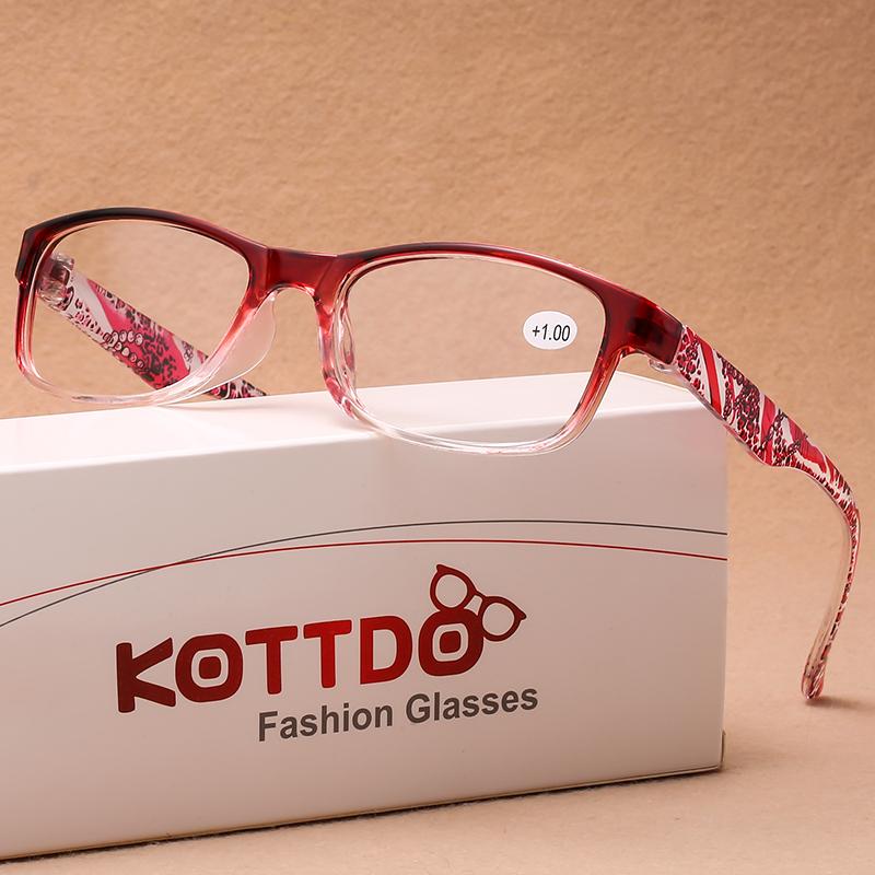 Новые женские очки для чтения с винтажным принтом, оправа для очков, оптические компьютерные очки для пресбиопии +1,0 +1,5 +2,0 +2,5+3,0+3,5+4,0