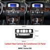 Carbon Fiber Car Inner Central Air Conditioning CD Panel Cover Trim Car Stickers For BMW 5 Series E60 2004-2010