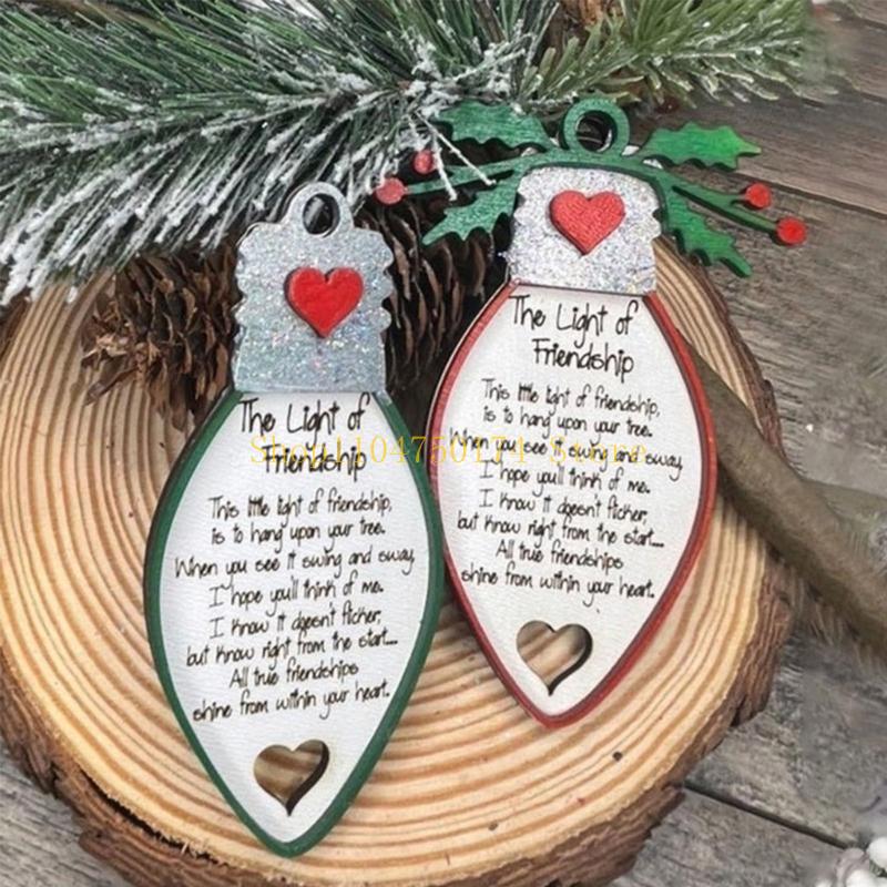 Christmas Friendship Ornaments for Christmas Tree Decorations XmasPresent Gifts top sale