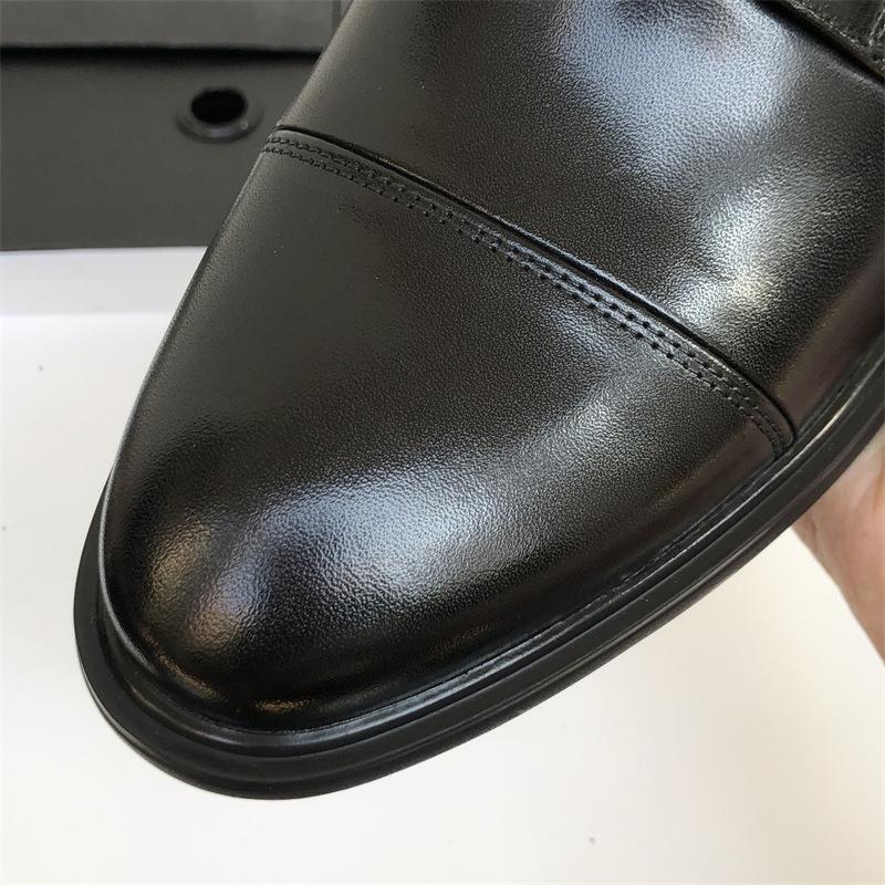 Мужская обувь из кожи высокого класса с тройным шарниром, из натуральной кожи, деловая, для платья, дышащая, британская, для костюма, рабочая обувь, обувь для жениха на свадьбу