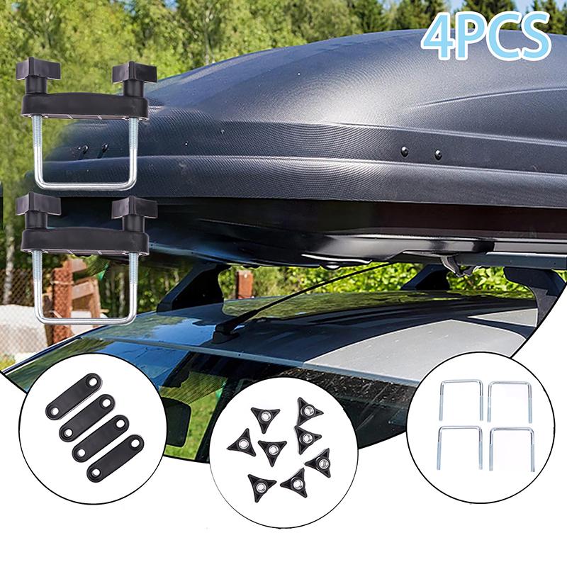 4 шт., комплект для крепления корзины багажника на крышу автомобиля, универсальные зажимы для крепления рамы багажа