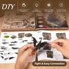 Набор для создания книжного уголка MiniCity DIY - Набор кукольного домика - Набор миниатюрного домика - Включает светодиодную подсветку - Подходит для начинающих и подростков