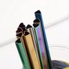 Portable Heart-shaped Stainless Steel Metal Straws Reusable Straw Drinking Straw Bar Tool