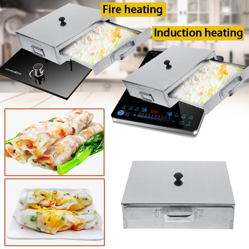 Пищевая нержавеющая сталь марки 301, машина для приготовления на пару рисовых блинчиков, паровые цзяоцзы, булочки, бытовая машина для приготовления вермишели на пару, пароварка, серебристая, новая