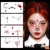 Waterproof Joker Face Tattoo Sticker Make Up Spider Web Tattoo Sticker  Halloween