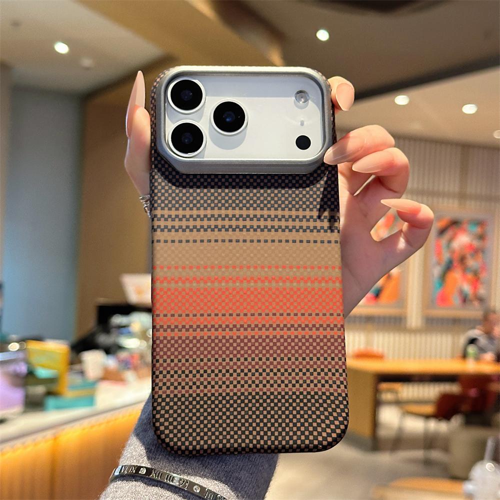 Ультратонкий цветной матовый чехол из углеродного волокна для iPhone 17 Air 16 15 14 Plus 13 12 Pro Max, тонкий, ударопрочный, жесткий ПК-чехол
