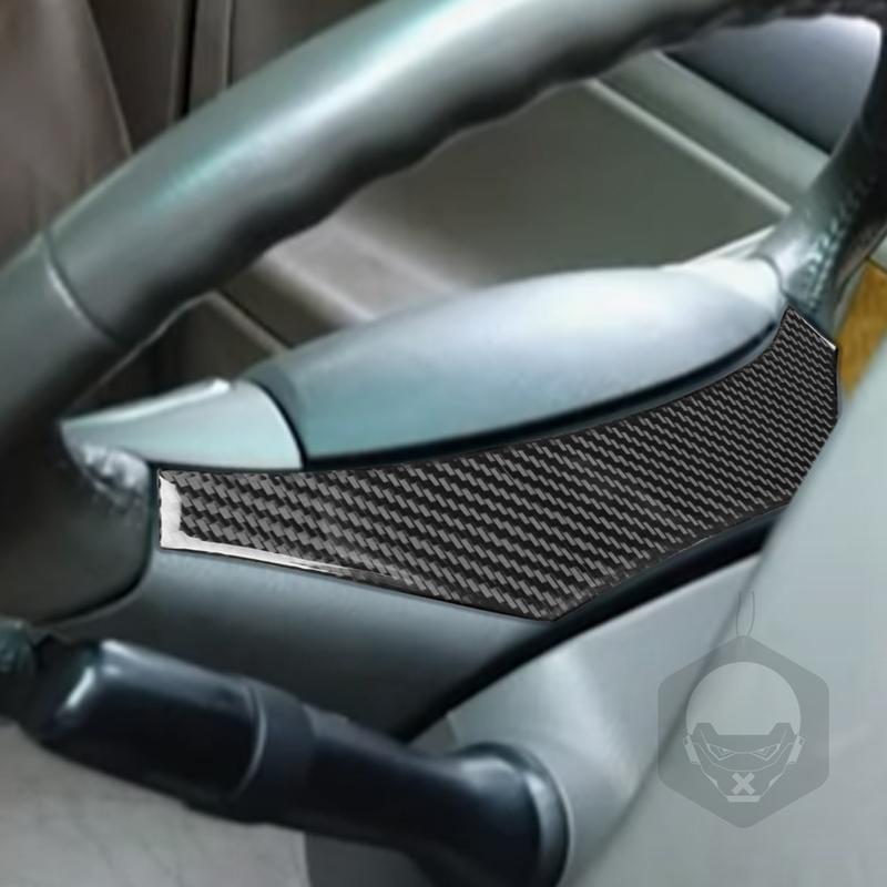 Автомобильные аксессуары из настоящего углеродного волокна Накладка на рулевую панель Мягкая наклейка для Toyota Camry 6-го поколения XV40 2006 2007 2008 2009 2010 2011