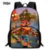Рюкзак для школы с героями мультфильмов, школьный рюкзак с героями аниме Crash Bandicoot для мальчиков и девочек, детский рюкзак большой вместимости для 1-4 классов