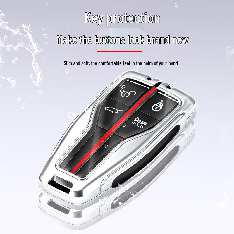 Premium Hongqi Key Case: Elegant Metal Shell for HS5, HS7, H9 Models
