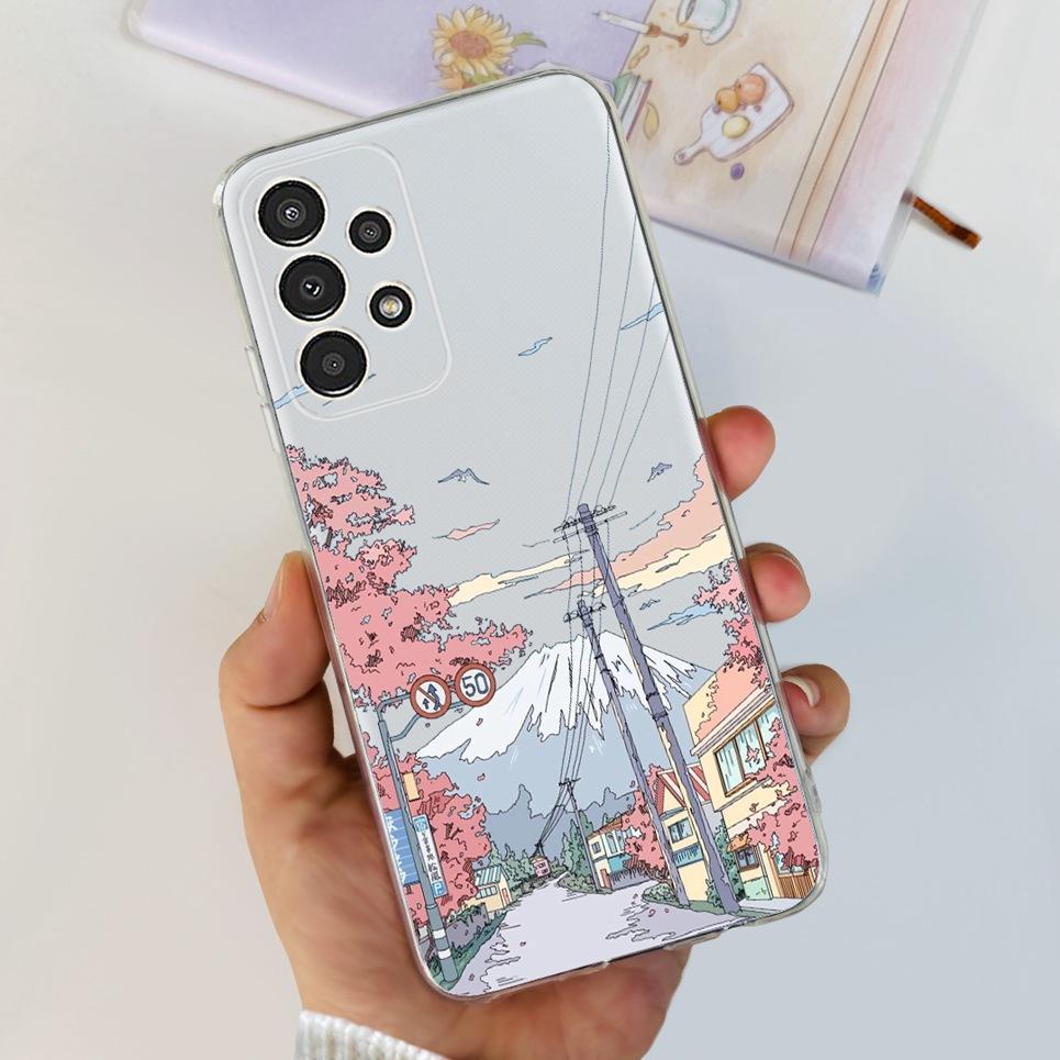 For Samsung A13 M13 M23 M33 Galaxy Case Flowers Butterfly Astronaur Phone Case Back Cover Soft Bumper Samsung Galaxy A13 M23 Bag