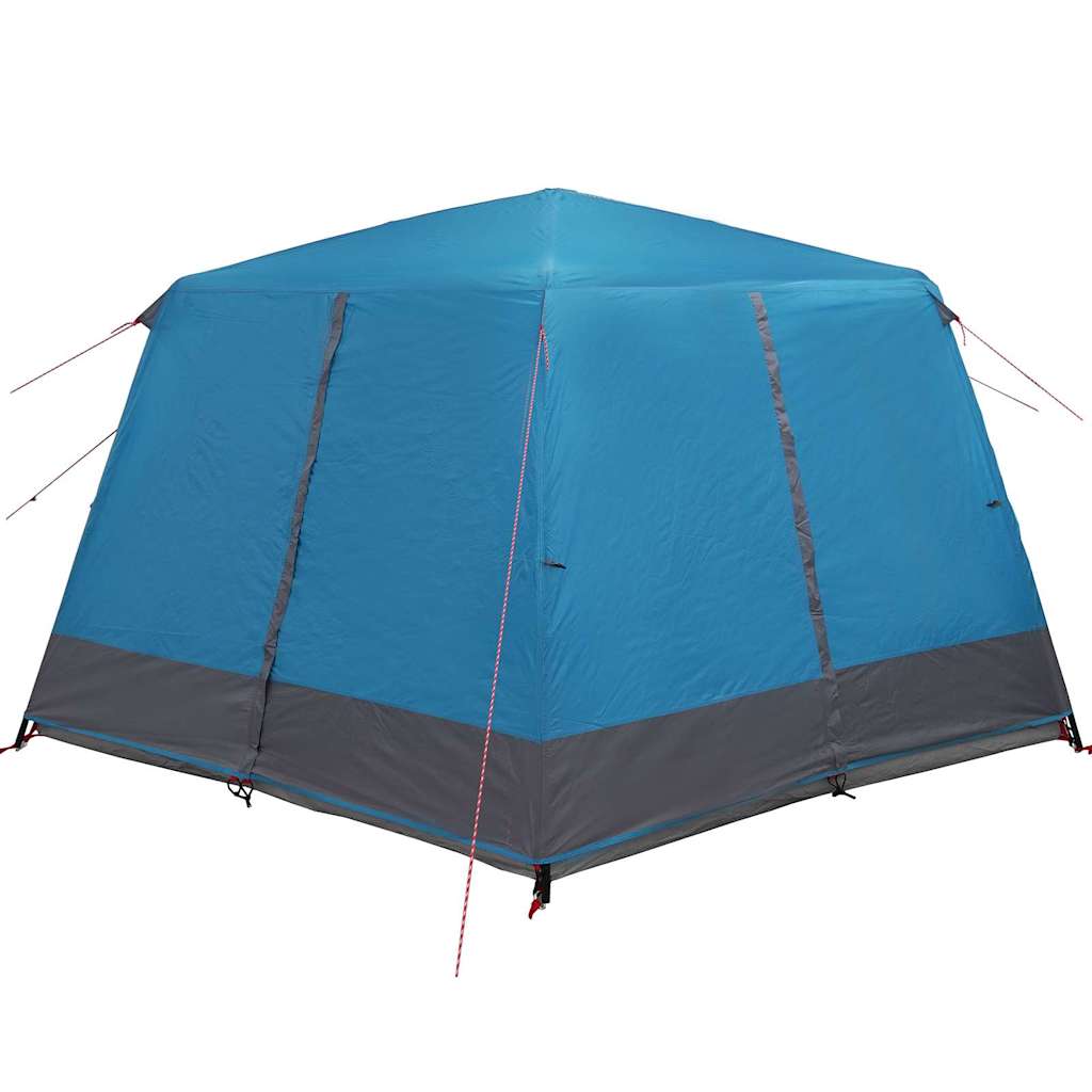 7 Person Family Tent with Roof Blue 400 x 350 x 212 cm
