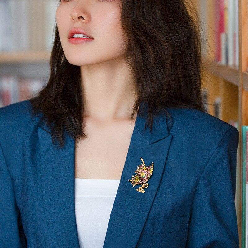 Blucome Vintage Alloy Angel Butterfly Wings Fairy Brooches For Women Brooch Enamel Anti-glare Pins Angel Designer Jewelry Gift