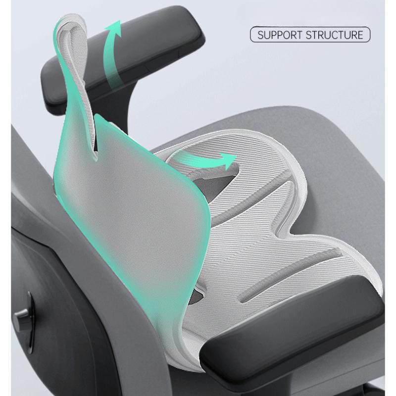 Эргономичная поясничная подушка, кресло для коррекции осанки сидя, офисная спинка для сидячего положения, устройство для вытяжения пояснично-шейного отдела позвоночника для взрослых
