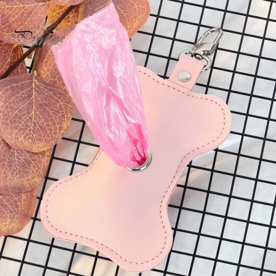 Держатель мешка для какашек для домашних животных, застежка-молния, диспенсер для мешков для мусора для собак с крючком, портативный органайзер для мешков для мусора для улицы