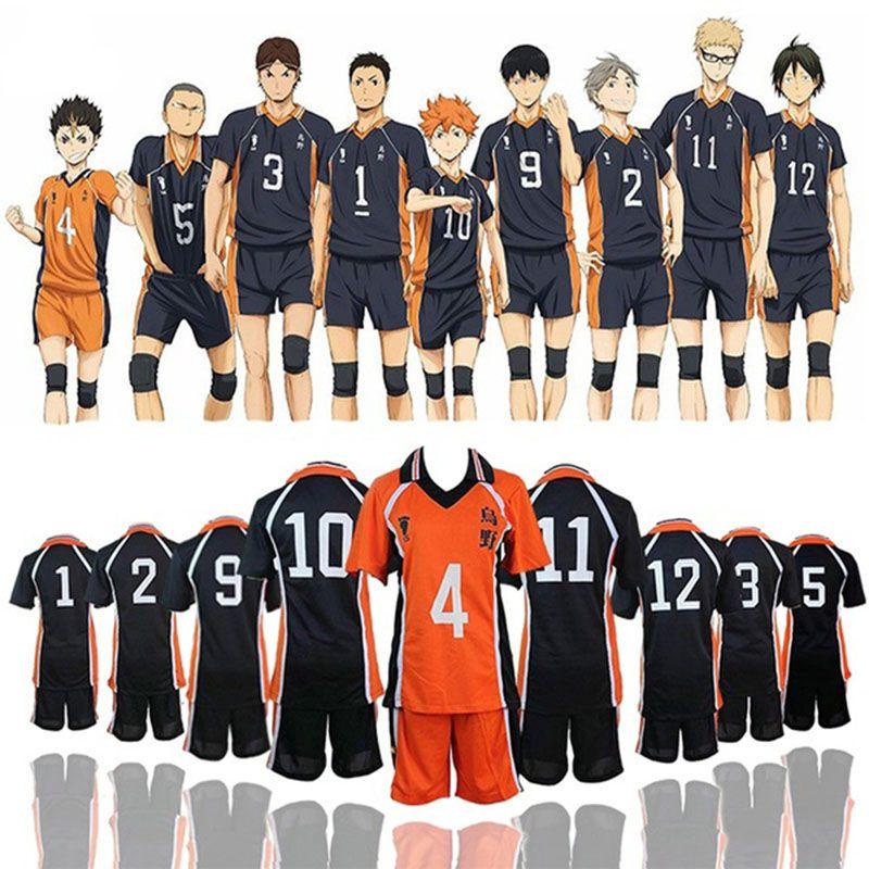Haikyuu High Karasuno School Uniform Sportswear Suit Jersey Costumes Cosplay