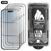 3PCS Dust-Free 3D Curved Edge HD Electroplated Explosion-Proof Tempered Glass Film For iPhone 13 Pro Max, Anti-Fingerprint Screen Protector