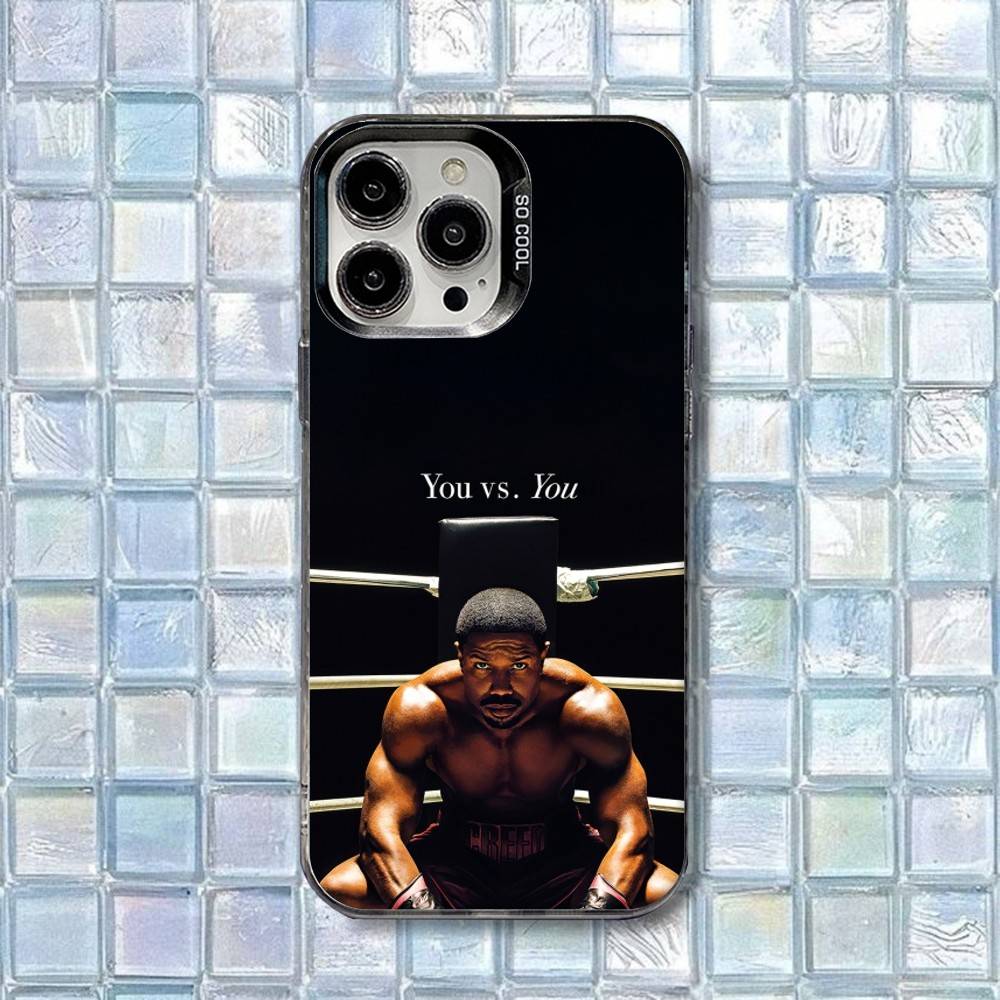 C-Creed Movie Boxing pg Phone Case For iPhone 17,16,15,14,13,12,11,Air,X,XR,Pro,Max,Plus IMD Silver Shell