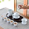 Набор для чая из белого фарфора Дэхуа, набор для чая Кунг-фу, полный набор для чая, подарочный набор для бизнеса с чайной чашкой