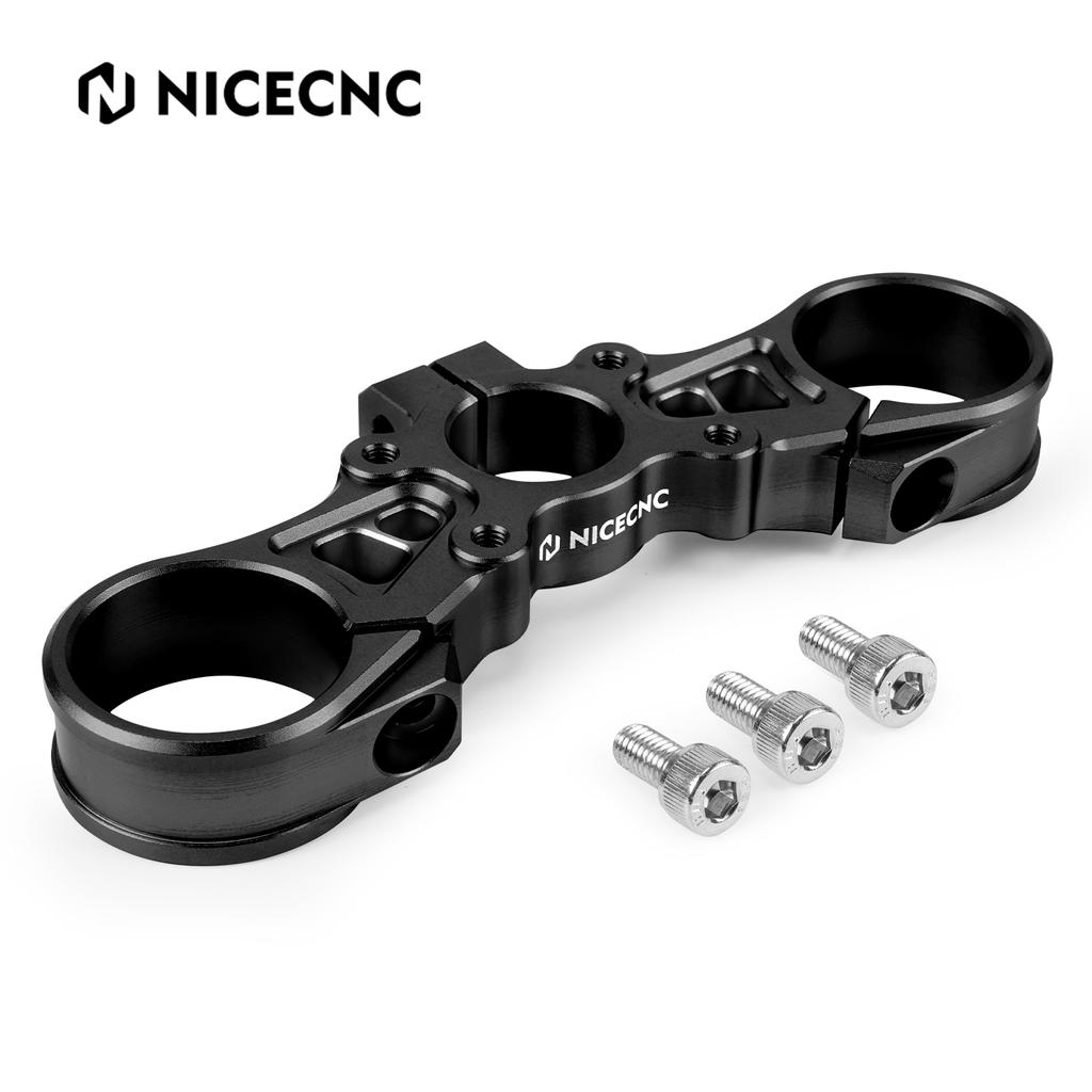 NICECNC Front Handlebar Bar Riser Mount Bracket Upper Triple Clamp Top Link Plate Bracket Heighten Kit For Surron Light Bee X S