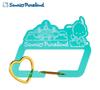 Sanrio Pochacco Акриновый карабин с кольцом в форме сердца Япония НОВЫЙ