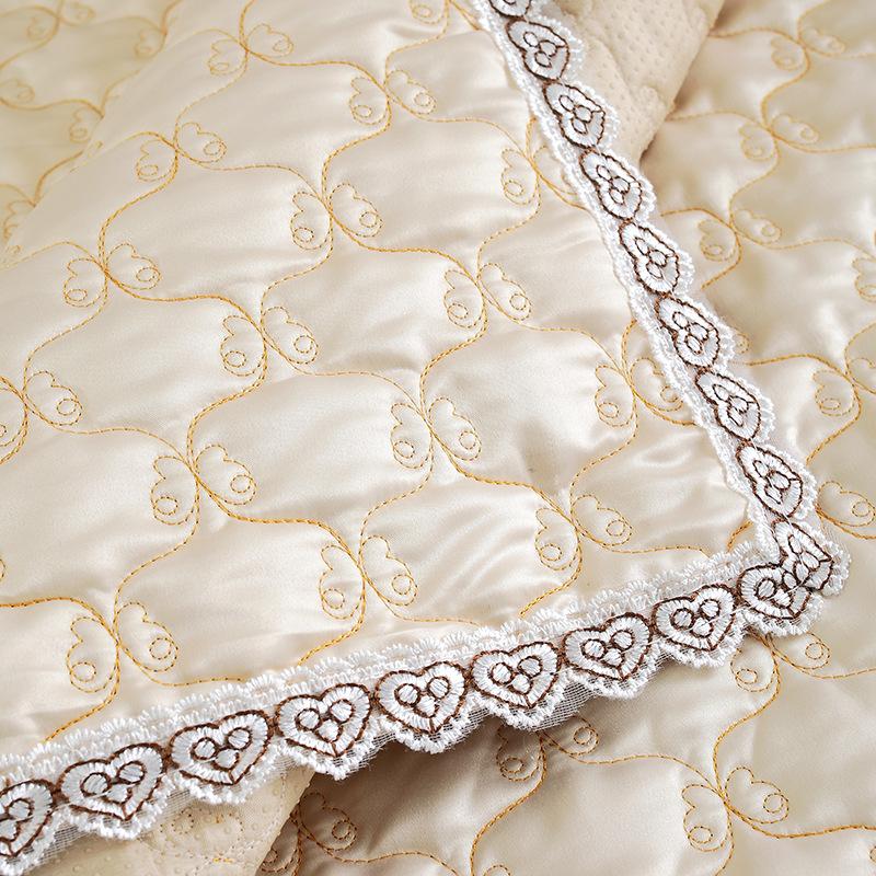 Высококачественный кружевной коврик для дивана с вышивкой, сезонный универсальный минималистичный тканевый коврик, мягкий удобный толстый противоскользящий чехол для дивана